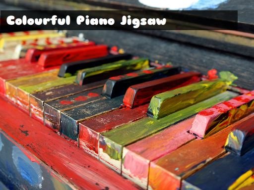  Colourful Piano Jigsaw Fun